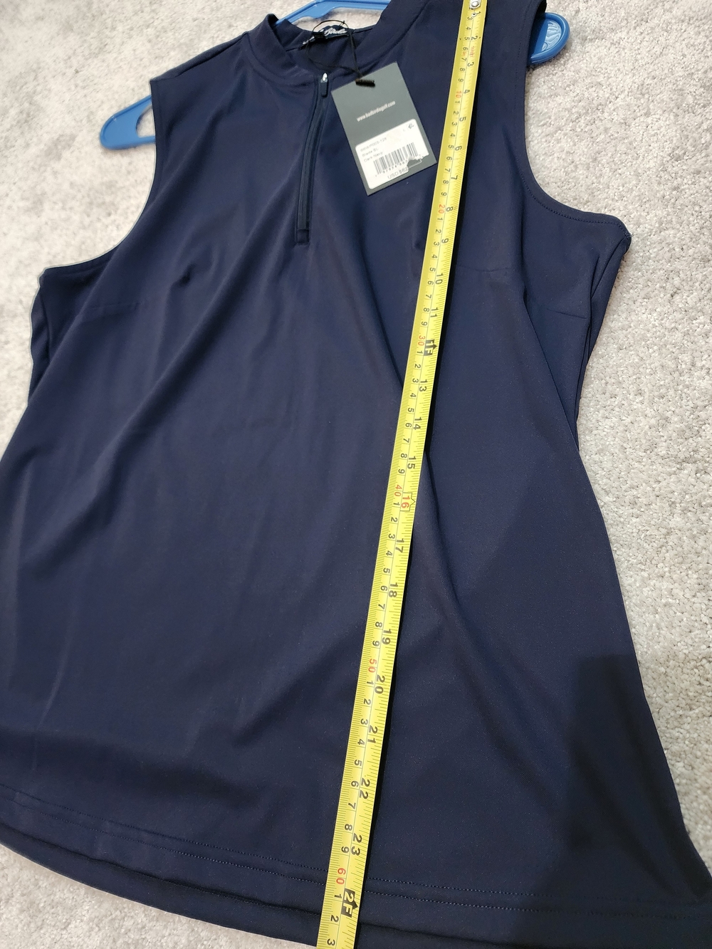 Bad Birdie Navy Zip-Front Athletic Top - Picture 3 of 6